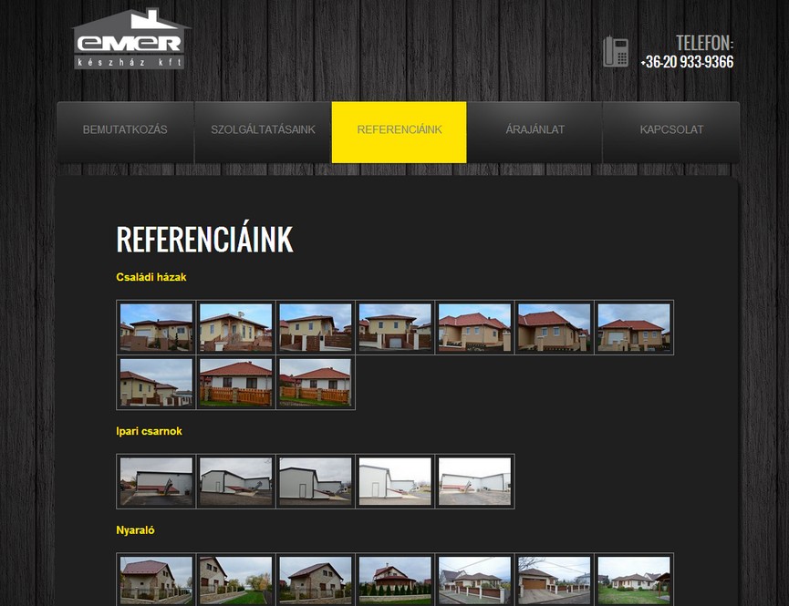 weboldal készítés, design, honlap karbantartás - M-R Készház Kft.